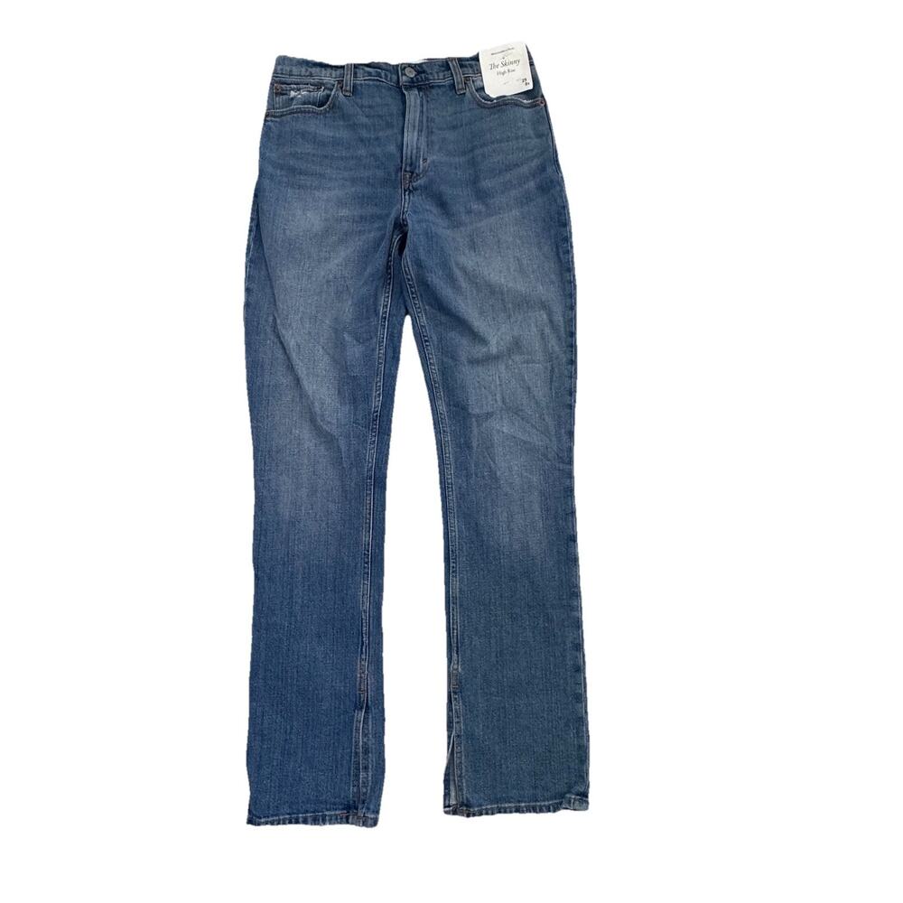 New Abercrombie & Fitch The Skinny High Rise Denim Medium Wash Jeans 29 8R